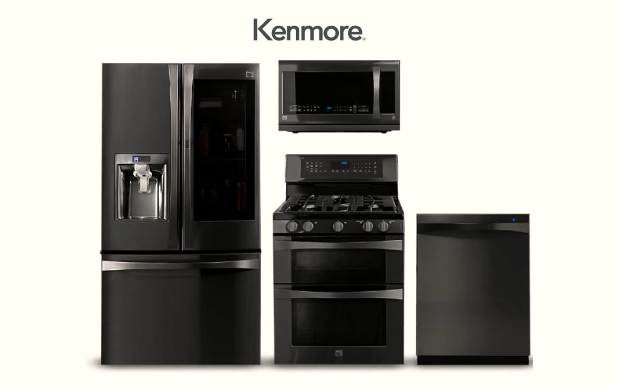 Kenmore Elite freestanding refrigerator in a residential Orange County kitchen