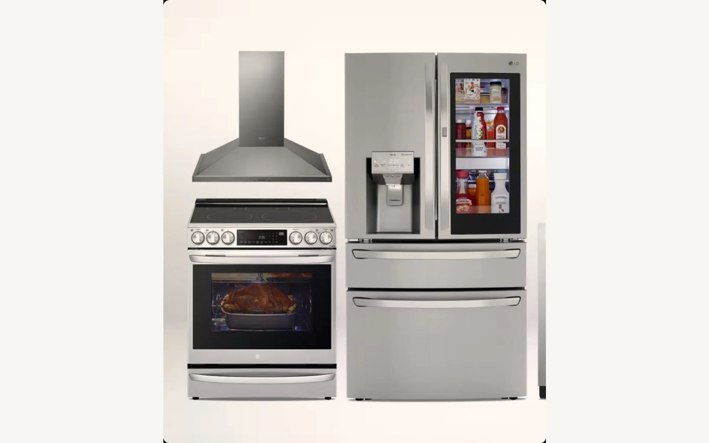 LG InstaView French-door refrigerator with linear-compressor inverter in a modern kitchen