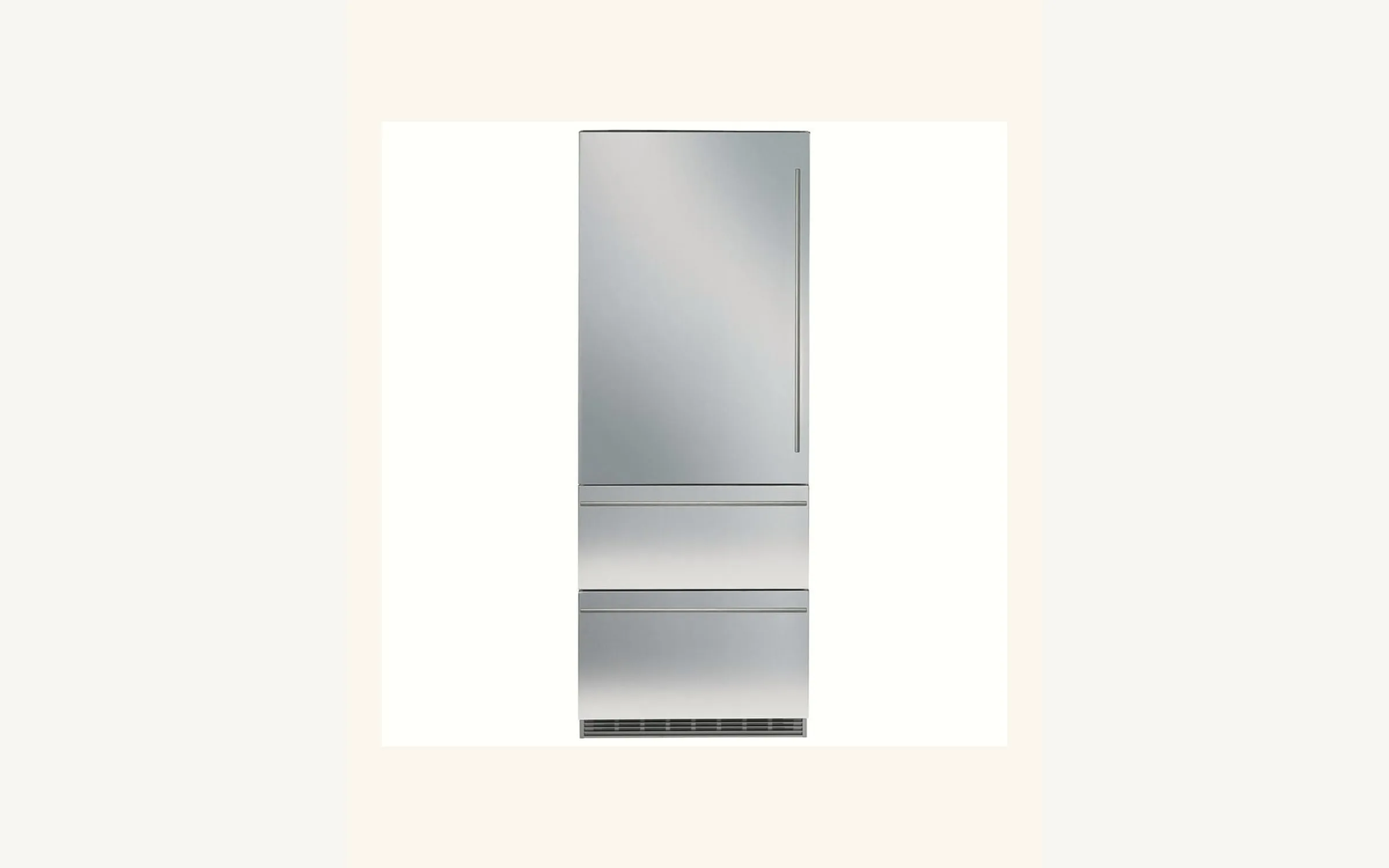 Liebherr Monolith integrated column refrigerator with custom panel
