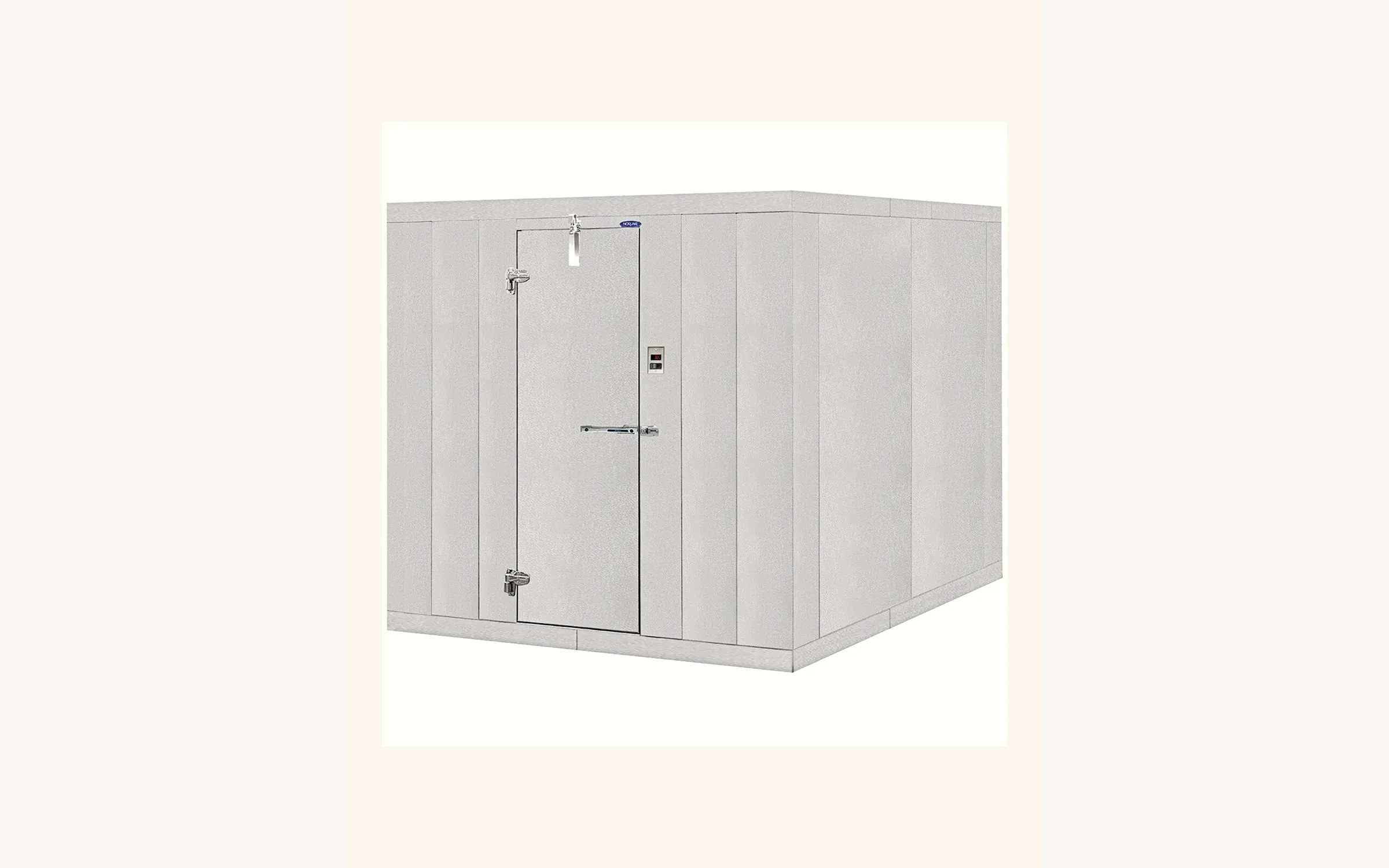 Norlake walk-in cooler with insulated panels in a commercial kitchen